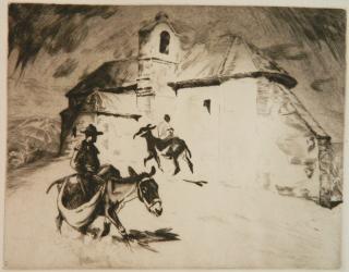 Appraisal: Henry G Keller etching Henry G Keller American - -