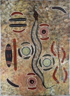 Appraisal: Painting Tjungurrayi Barney Daniels Tjungurrayi Barney Daniels Aborigine b Untitled