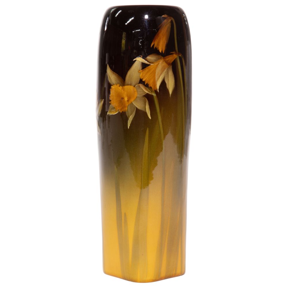 Appraisal: MARY NOURSE FOR ROOKWOOD POTTERY VASE having a daffodil motif