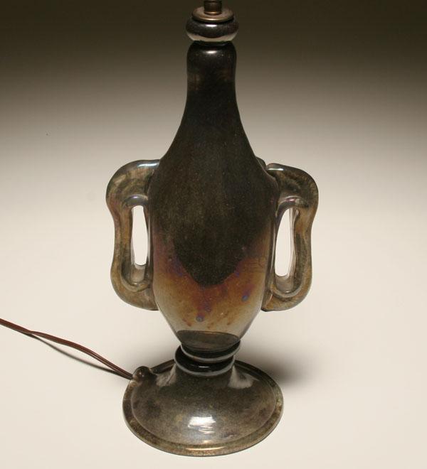 Appraisal: Barovier and Toso Eugenio lamp base Dark internally decorated footed