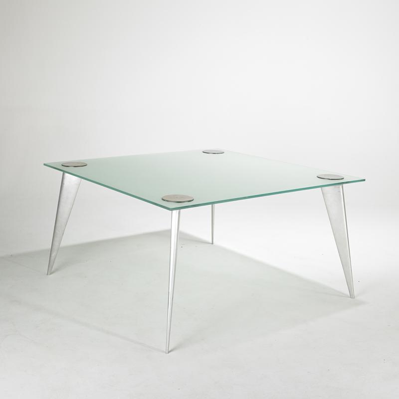 Appraisal: PHILLIPE STARCK DRIADE Dining table France s Frosted glass and