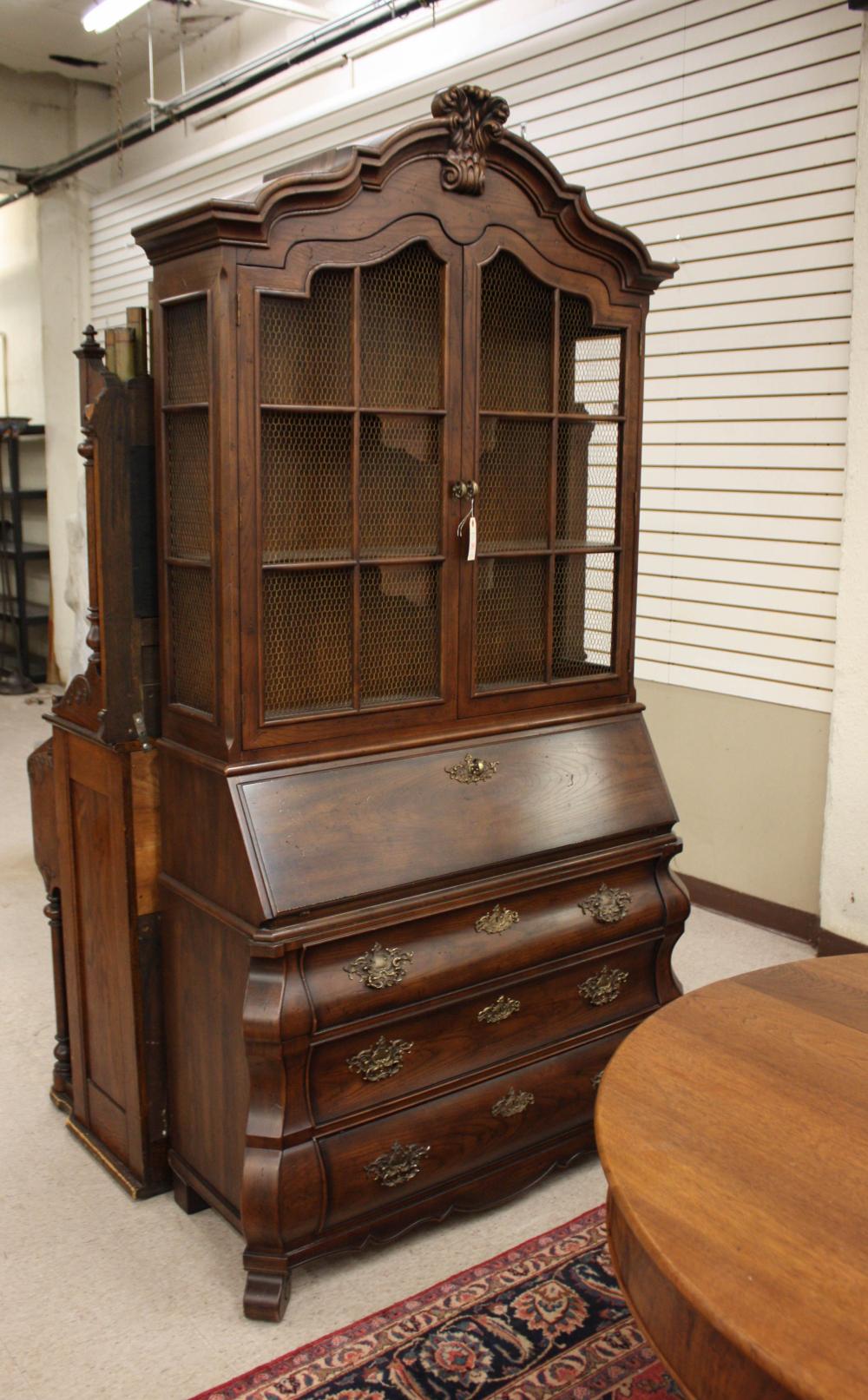 Appraisal: HENREDON SECRETARY BOOKCASE Dutch Rococo style Centuries Collection th century