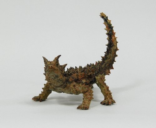 Appraisal: Nick Mackman Horned Devil a ceramic sculpture of a lizard