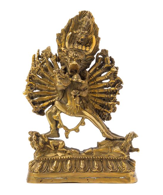 Appraisal: Sale Lot A Tibetan Gilt Bronze Figure of a Bodhisattva