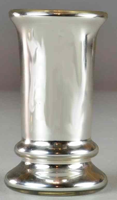 Appraisal: A Fine Victorian Mercury Glass Beaker VaseMarked for London England