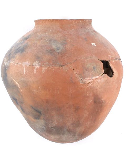 Appraisal: Large Late 's Indian Polychrome Pottery Vase Featured in this