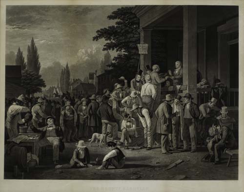 Appraisal: BINGHAM GEORGE CALEB The County Election Large engraved print x