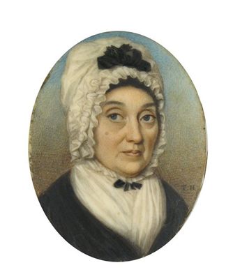 Appraisal: Thomas Hazelhurst c -c Portrait of a woman wearing a