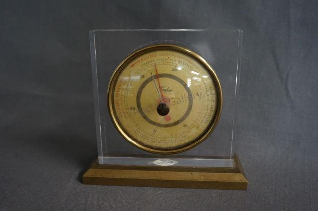 Appraisal: Taylor Barometer Vintage Desk Model The instrument is housed in