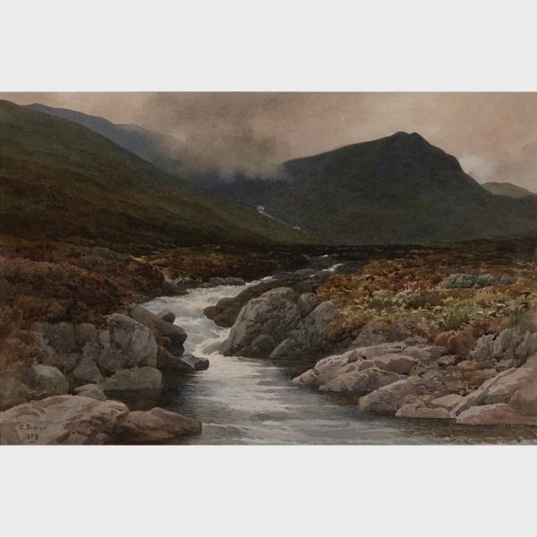 Appraisal: Samuel Bourne - A SCENE IN THE HIGHLANDS British Watercolour