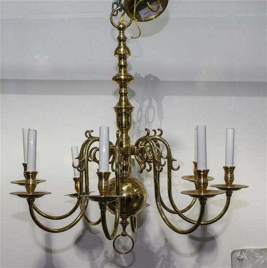 Appraisal: Sale Lot A Dutch Baroque Style Eight-Light Chandelier th century