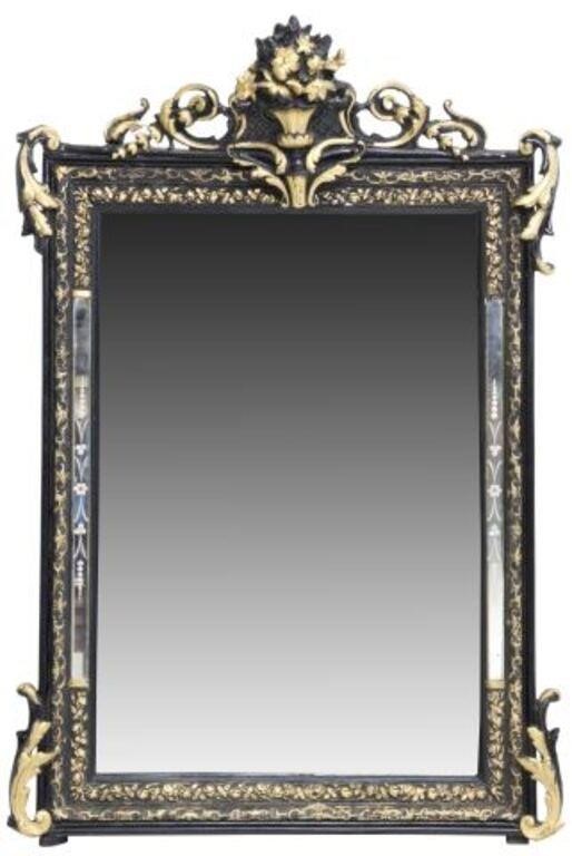 Appraisal: French parcel gilt wall mirror th c in a later