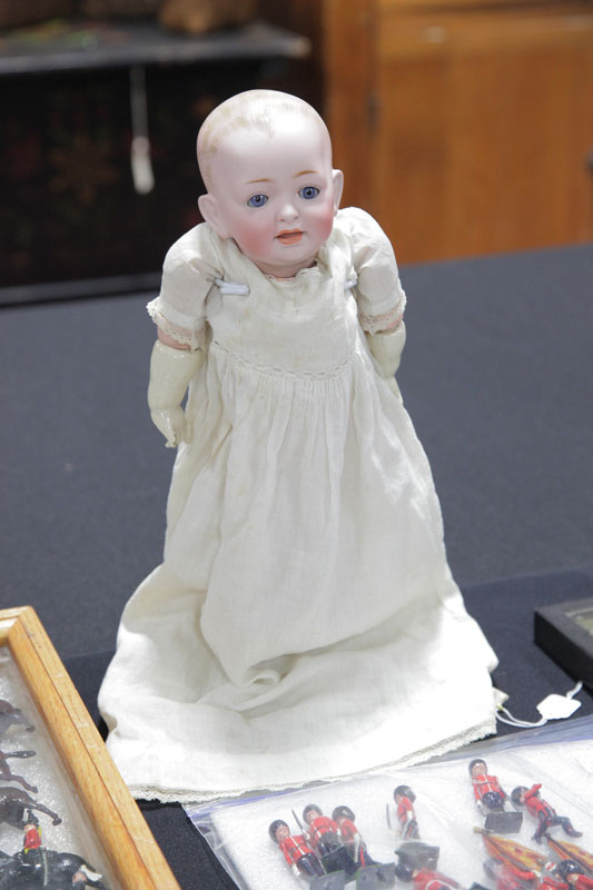 Appraisal: JDK GERMAN KESTNER BISQUE HEAD DOLL With blue sleepy eyes