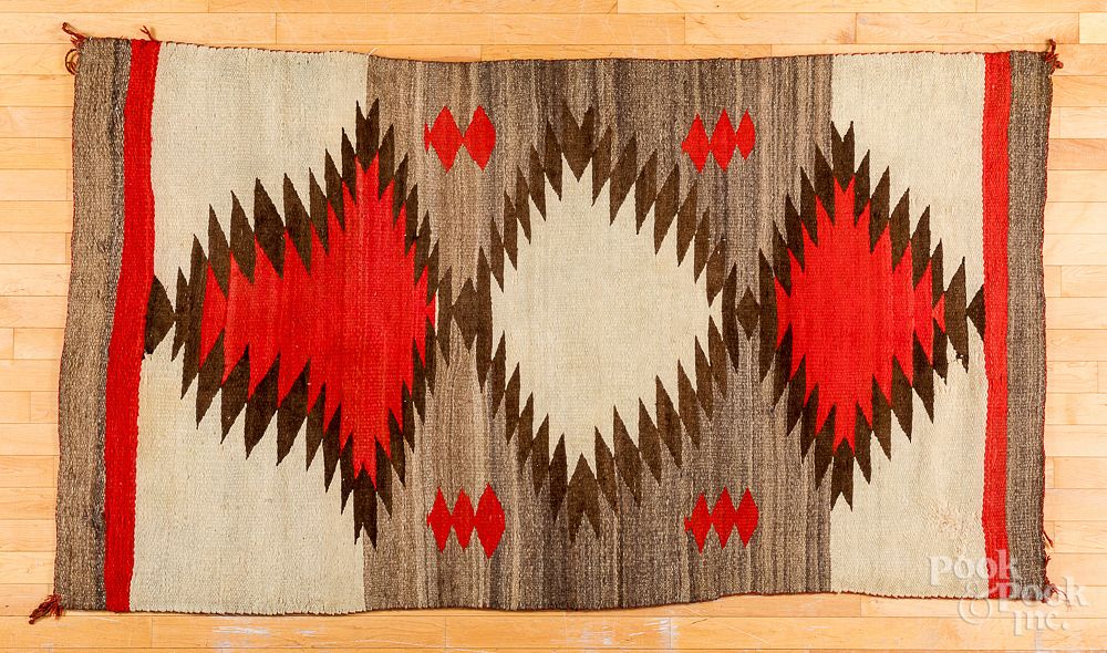 Appraisal: Navajo Indian rug pound rug type Navajo Indian rug pound