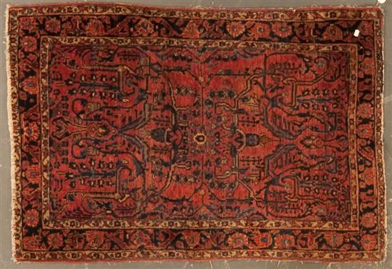 Appraisal: Semi-antique Sarouk rug Persia circa x