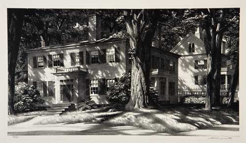 Appraisal: STOW WENGENROTH Summer Shadows Lithograph x mm x inches full