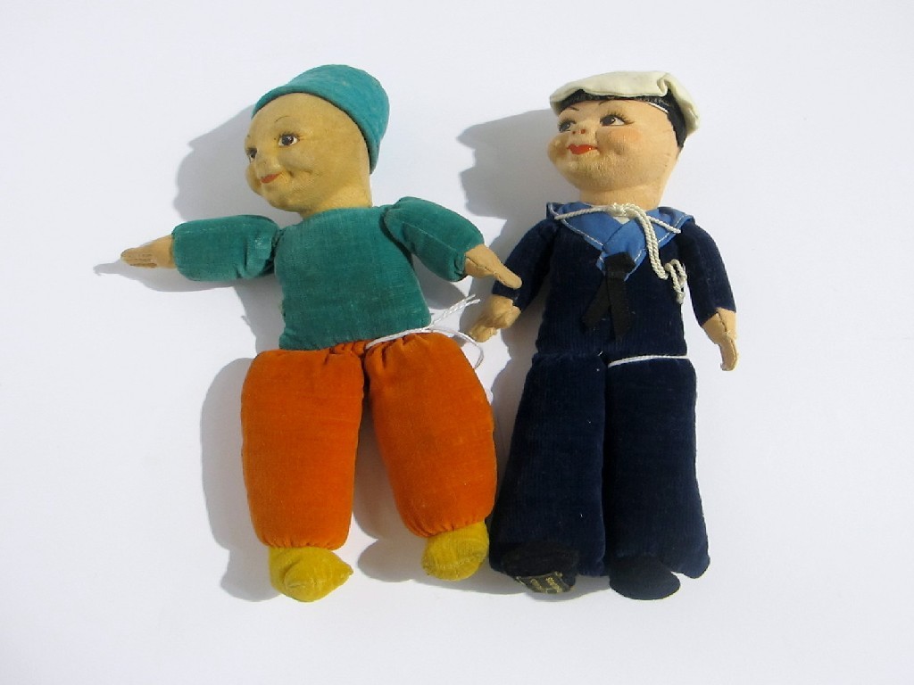 Appraisal: A lot comprising a Norah Wellings Dutch boy doll and