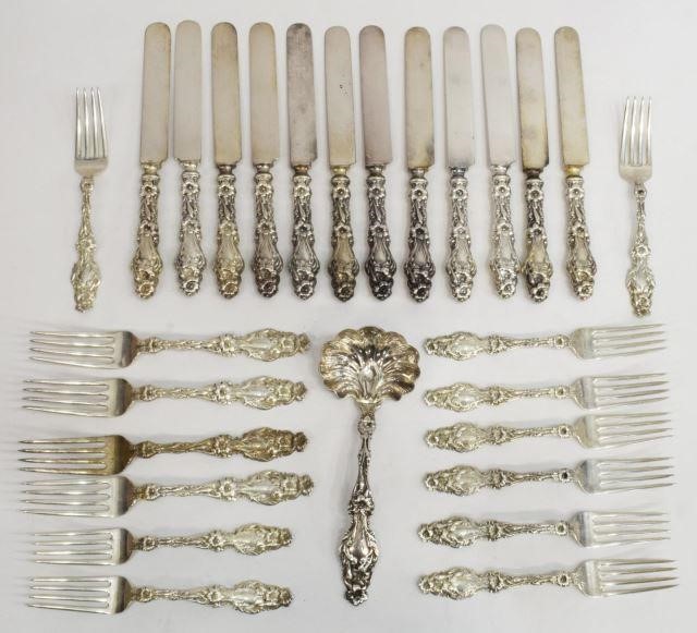 Appraisal: lot of American Art Nouveau sterling silver flatware Whiting Mfg