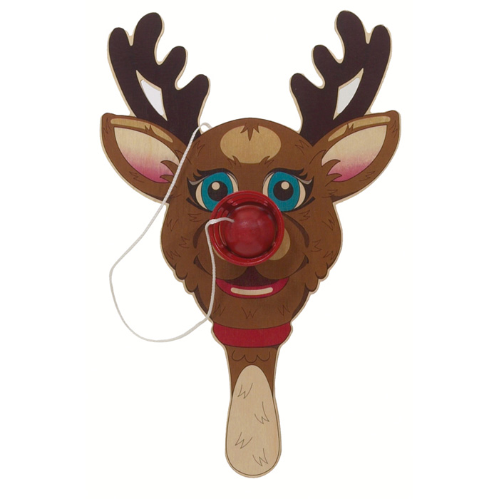 Appraisal: Jeff Koons Reindeer Paddle silkscreen on wood with string and