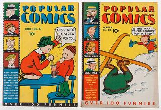 Appraisal: Popular Comics Books Popular Comics Books Two books including No