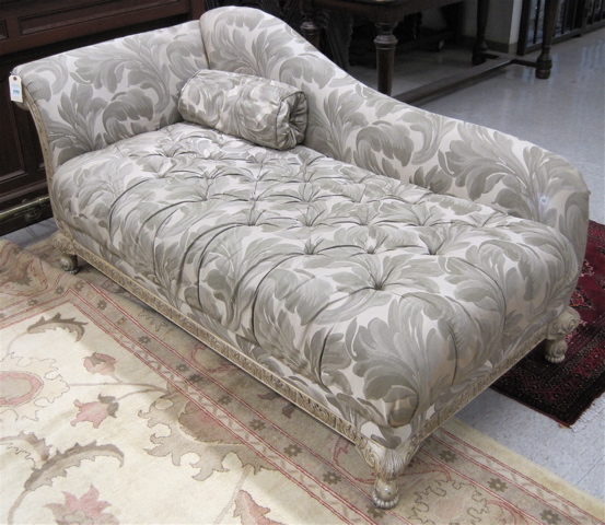 Appraisal: TRADITIONAL CLASSICS SCROLL ARM LOUNGE Schnadig Furniture Co recent with