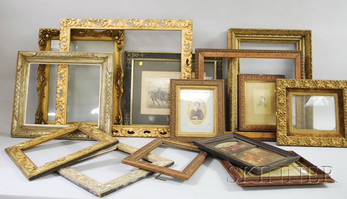 Appraisal: Approximately Eighteen Small Victorian Frames