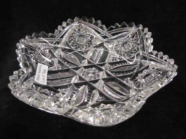 Appraisal: Cut Glass Dish floraform brilliant period ''