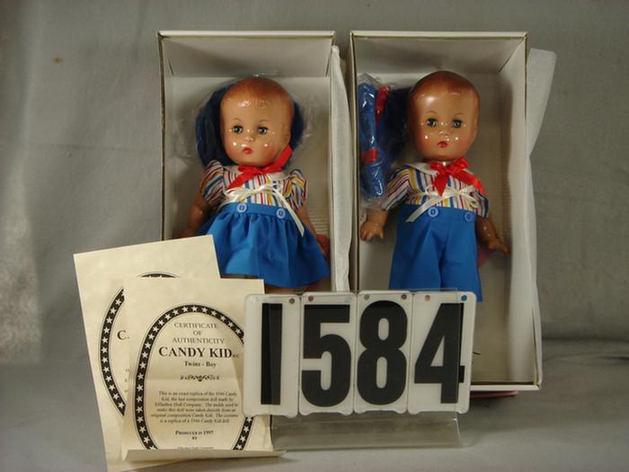 Appraisal: Effanbee Doll Classics Candy Kid Twins V both mint in