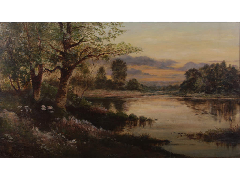 Appraisal: E Hart American School th c Solitude oil on board