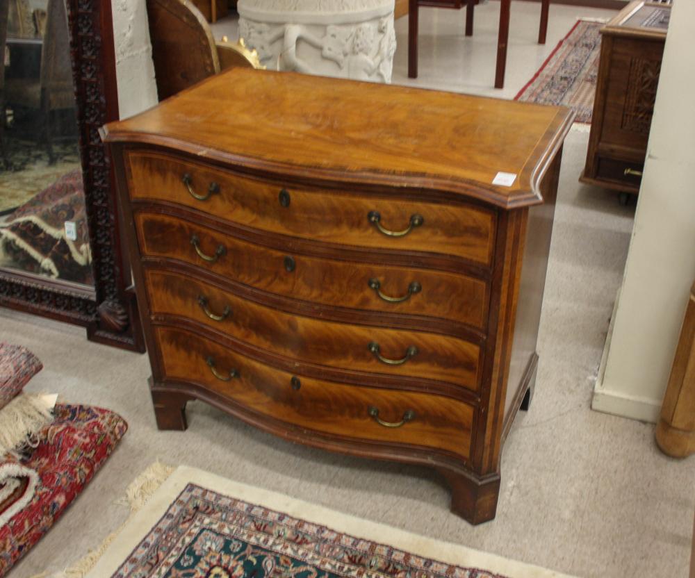 Appraisal: FEDERAL STYLE MAHOGANY BACHELOR'S CHEST DESK American th century with