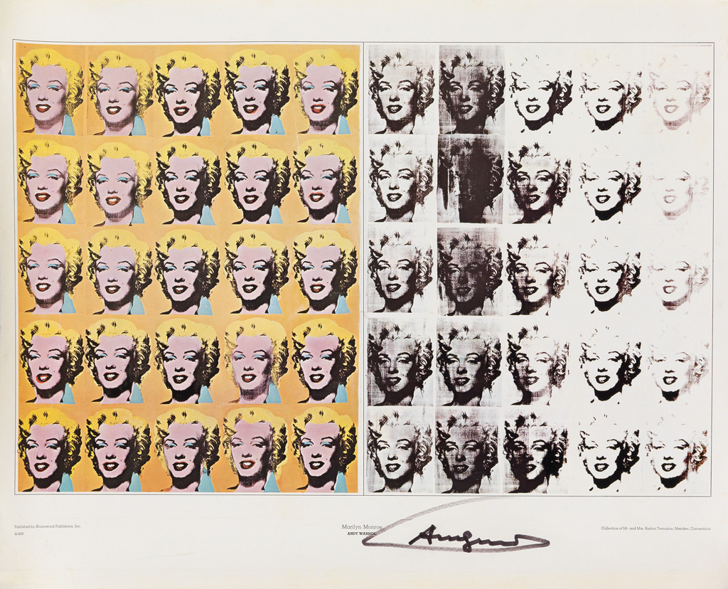 Appraisal: D'APR S ANDY WARHOL - MARILYN MONROE ANDY WARHOL x