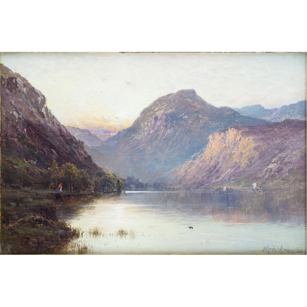 Appraisal: ALFRED DE BREANSKI SENIOR BRITISH - GLENCOE Signed signed and