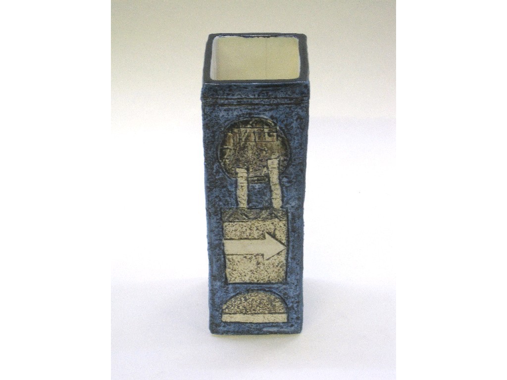 Appraisal: Troika rectangular vase possibly by Alison Brigden def