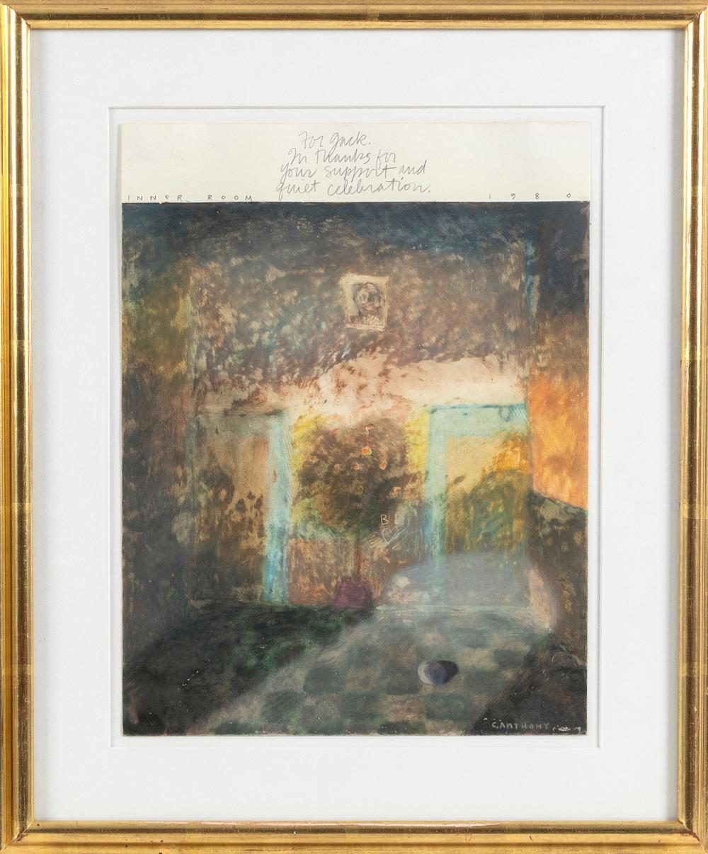 Appraisal: CAROL ANTHONY NEW MEXICO CONNECTICUT B INNER ROOM OIL CRAYON