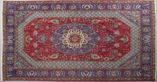 Appraisal: Semi-Antique Persian Tabriz Carpet ' x '