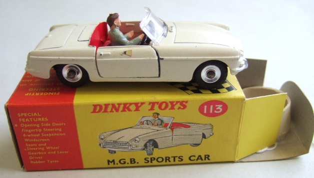 Appraisal: A Dinky M G B sports car boxed Illustrated