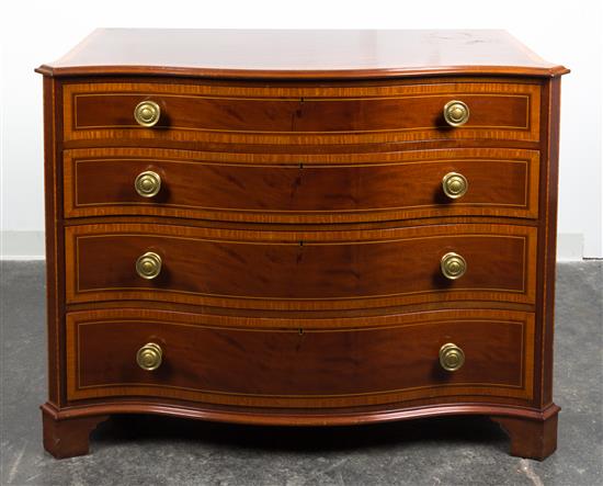 Appraisal: Sale Lot A Regency Style Inlaid Chest of Drawers having