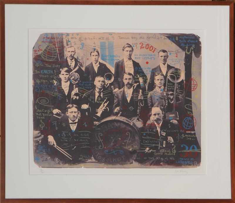 Appraisal: WILLIAM T WILEY b BAND TOGETHER Lithograph in colors on