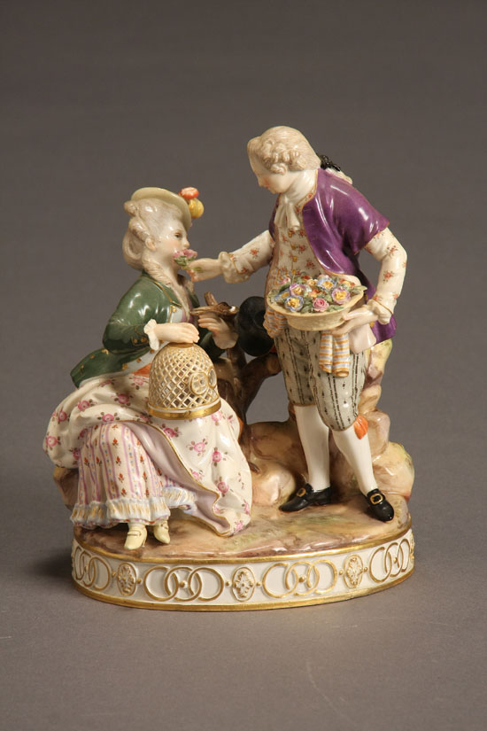 Appraisal: Lot Property of Various Owners Meissen Figural Group of Lovers