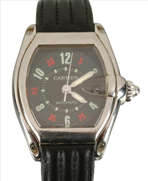 Appraisal: Cartier Roadster a gentleman's stainless steel tonneau wrist watch ref