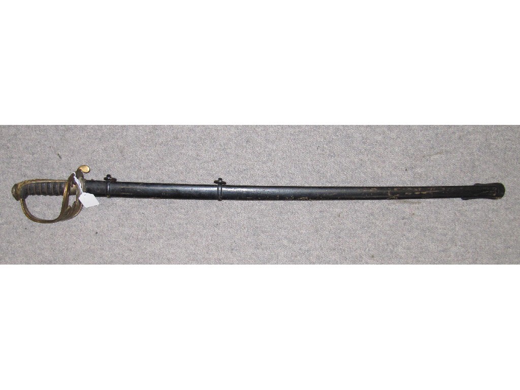 Appraisal: Infantry Officer's sword missing Royal Crest from handguard