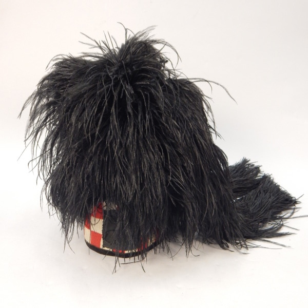 Appraisal: A military dress hat mounted with plume of black feathers