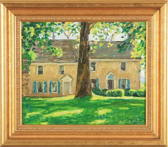 Appraisal: Shadow Brook Farm- Holicong Pennsylvania oil on board x SLR