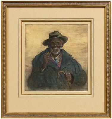 Appraisal: Elizabeth O'Neill Verner pastel Charleston South Carolina - old man