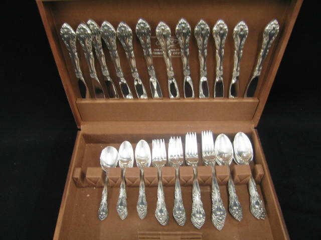 Appraisal: pc Alvin Vivaldi Sterling Silver Flatware service for excellent no