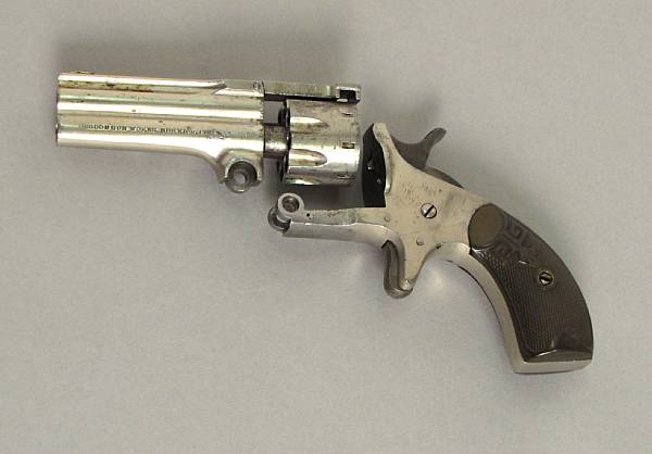 Appraisal: An Osgood Duplex revolver Serial no and caliber Nickel-plated finish