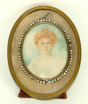 Appraisal: Mabel Terry Lewis act - a portrait miniature depicting a