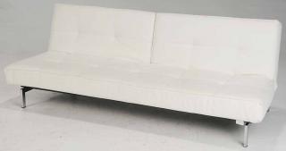 Appraisal: Modern Daybed by Innovations Inc white metal base convertible with