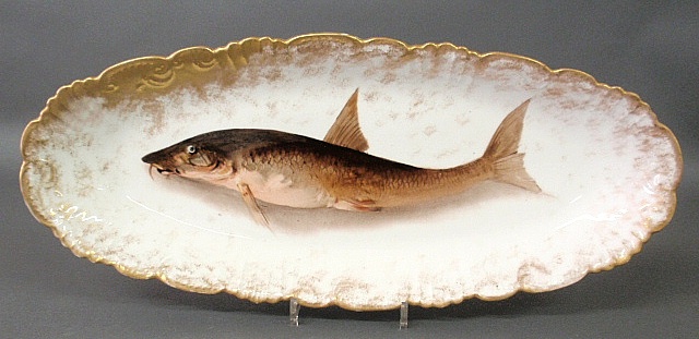 Appraisal: - Large Limoges France fish platter h x l x