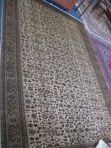 Appraisal: Kaysari Turkish Handmade Room Size Rug fine brown tan overall